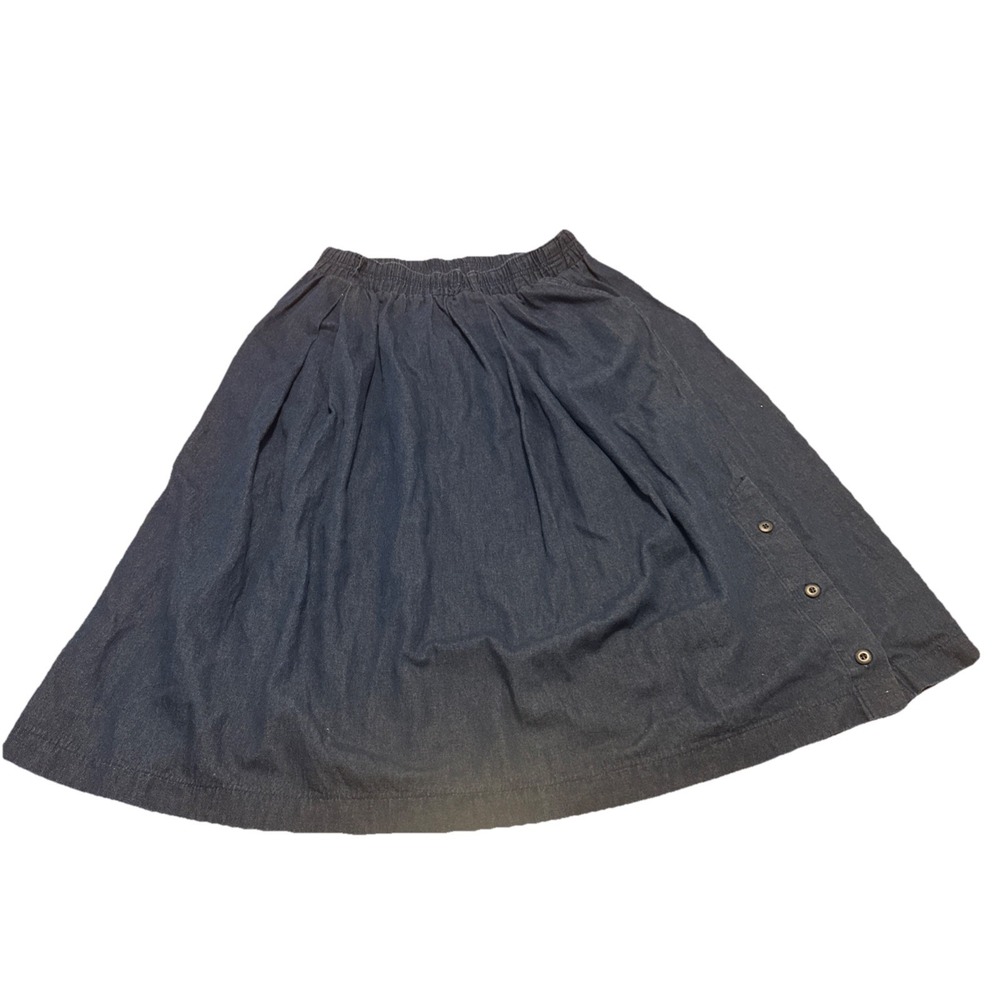Vintage Gotcha Covered Denim A-Line‎ Skirt Women's 16 100% Cotton USA